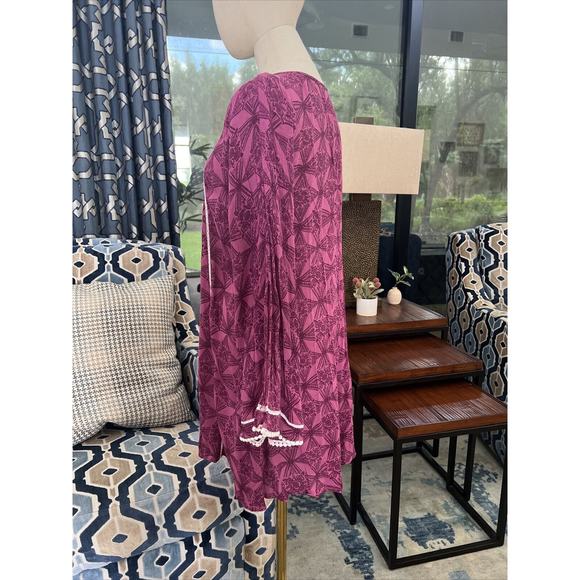 O'Neill Women's Imogen Coverup/Dress, Embroidered Purple, Size Small New Flowy - Picture 5 of 9